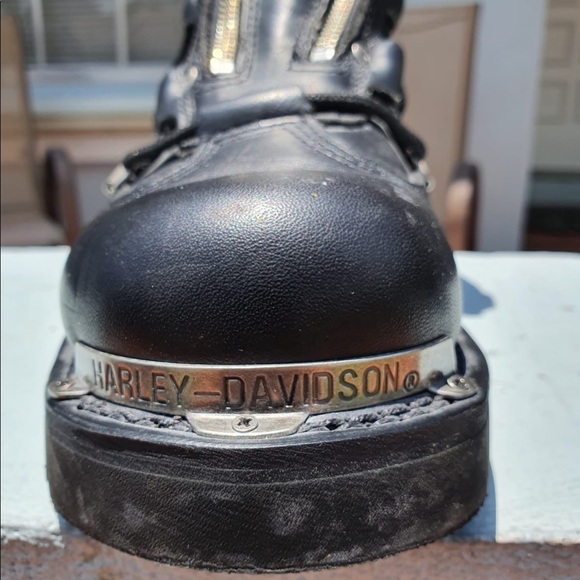 Harley-Davidson Mens Motorcycle Boots SZ 8 - Picture 3 of 10